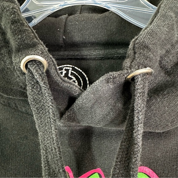 In The Lab Graffiti Logo Pullover Hoodie Sweatshirt Black Men’s Sz L - Picture 5 of 8